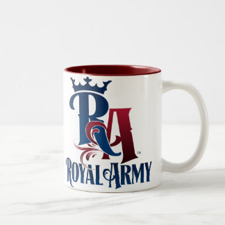 De Café Em Dois Tons Caneca real do emblema do exército