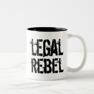De Café Em Dois Tons Caneca rebelde legal