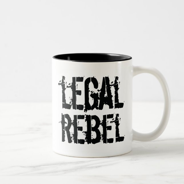 De Café Em Dois Tons Caneca rebelde legal (Direita)