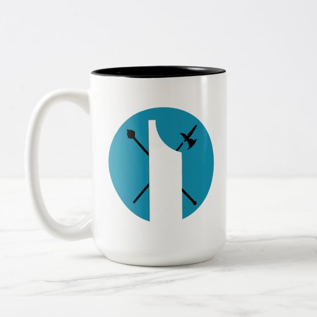 De Café Em Dois Tons Caneca Reino Unido (Esquerda)