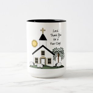 De Café Em Dois Tons Caneca Religiosa