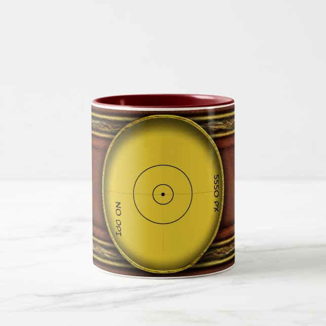 De Café Em Dois Tons Caneca - Retrato (Centro)