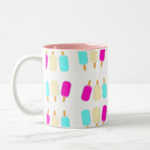 De Café Em Dois Tons Caneca Rosa Sorvete