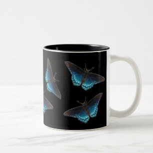 De Café Em Dois Tons caneca roxa Vermelho-manchada