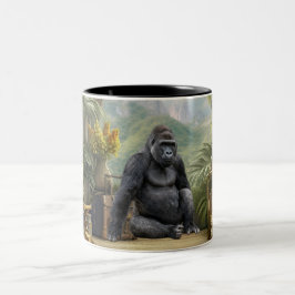 De Café Em Dois Tons Caneca Safari África Gorila Accent