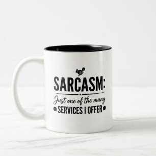 De Café Em Dois Tons Caneca Sarcástica