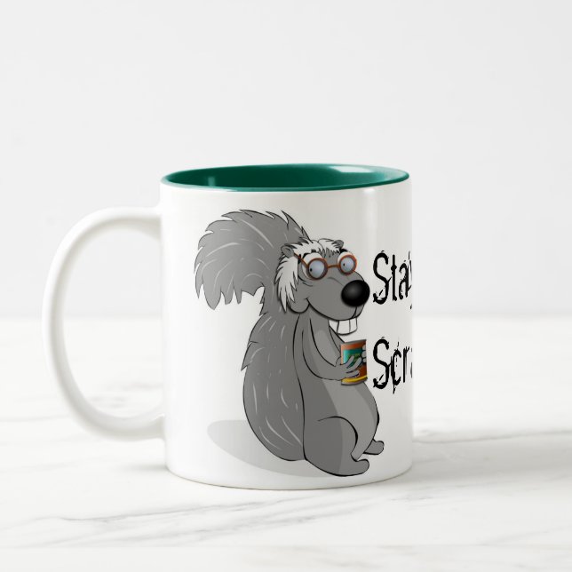 De Café Em Dois Tons Caneca Scrappy do esquilo (Esquerda)