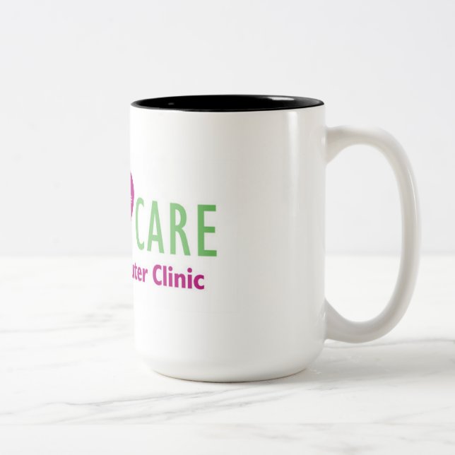 De Café Em Dois Tons Caneca SEGURA do cuidado (Direita)