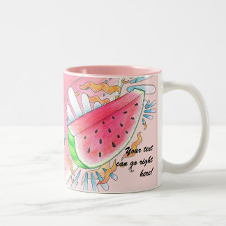 De Café Em Dois Tons Caneca selvagem da melancia