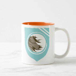 De Café Em Dois Tons Caneca selvagem do santuário do mustang do grande