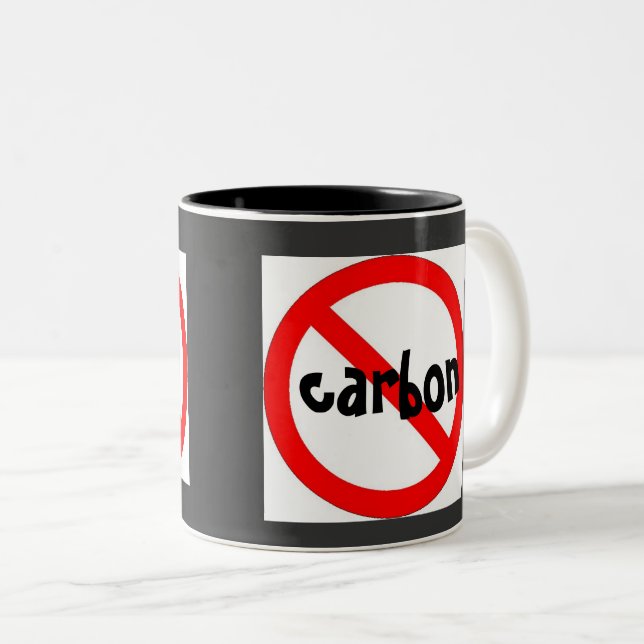 De Café Em Dois Tons Caneca Sem Carbono (Frente Esquerda)