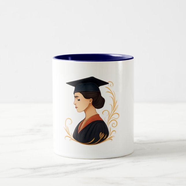 De Café Em Dois Tons Caneca - Senhora Graduada (Centro)