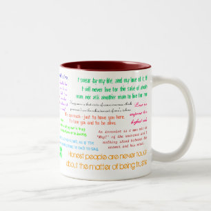 De Café Em Dois Tons Caneca Shrugged "atlas" - personalizada