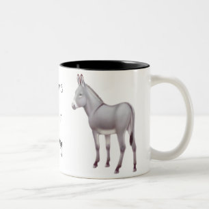 De Café Em Dois Tons Caneca siciliano diminuta do asno