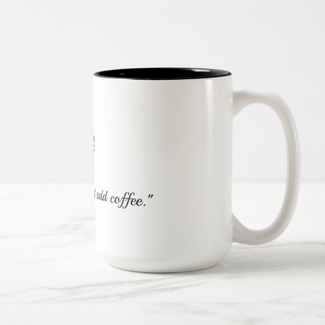 De Café Em Dois Tons Caneca simples  (Direita)