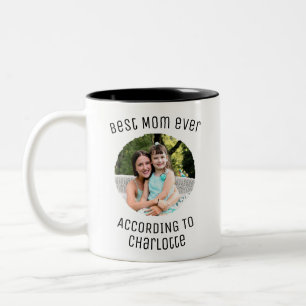 De Café Em Dois Tons Caneca Simples e Legal Art Déco Melhor Mãe do Mund