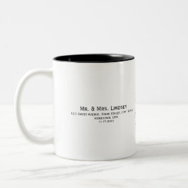 De Café Em Dois Tons Caneca Simples Minimalista Elegante Moderno com Ca