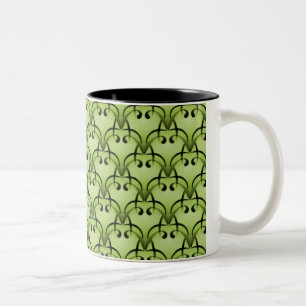 De Café Em Dois Tons Caneca sofisticada da felicidade, verde azeitona