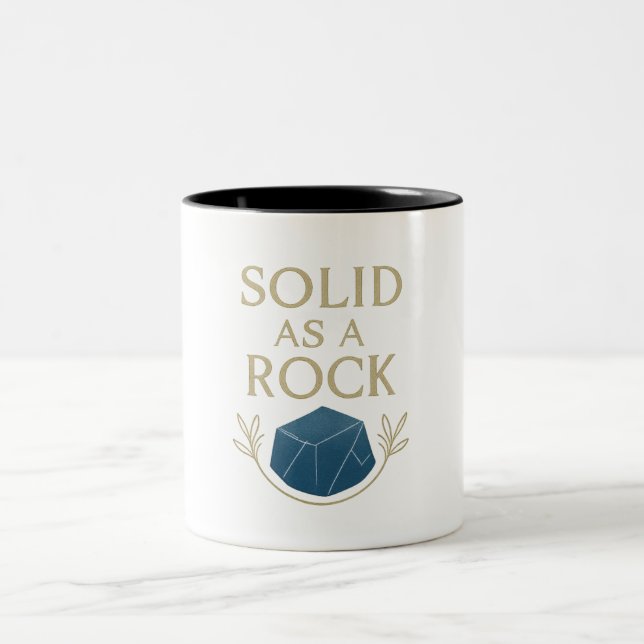 De Café Em Dois Tons Caneca - Sólido Como Uma Rocha (Centro)