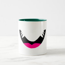 De Café Em Dois Tons Caneca Sorriso Monstro
