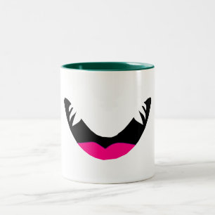De Café Em Dois Tons Caneca Sorriso Monstro