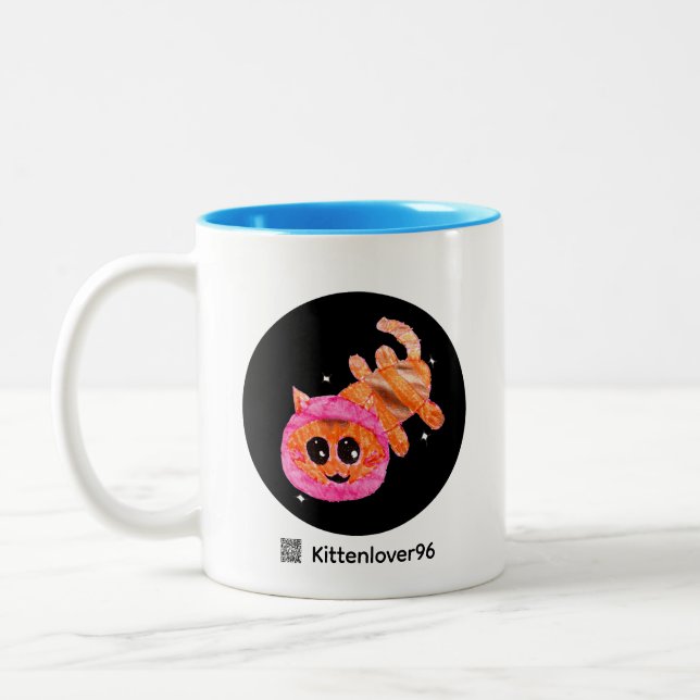De Café Em Dois Tons Caneca Space Cat (Esquerda)