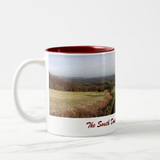 De Café Em Dois Tons Caneca sul da maneira das penas