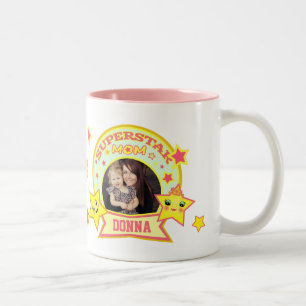 De Café Em Dois Tons Caneca super feita sob encomenda do dia das mães