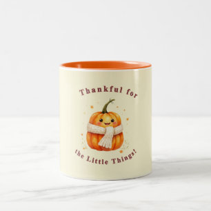 De Café Em Dois Tons Caneca "Tankful for The Littles Things"
