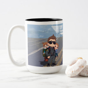 De Café Em Dois Tons Caneca Top Pai para o Papai   Presente Divertido d