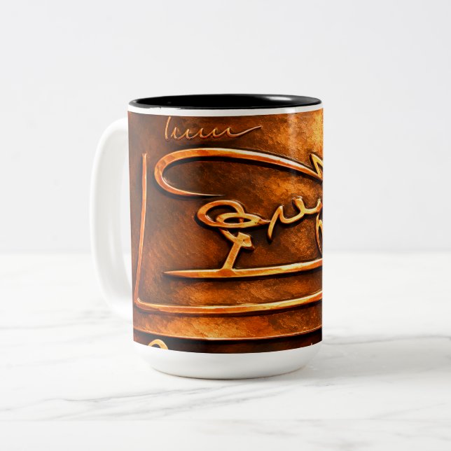De Café Em Dois Tons Caneca Tow-Tone (Frente Esquerda)
