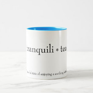 De Café Em Dois Tons caneca "tranquili*tea"
