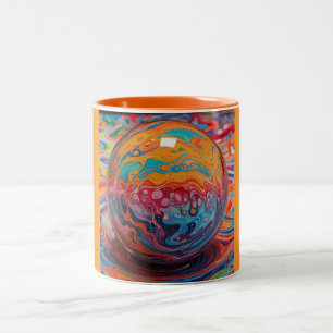 De Café Em Dois Tons Caneca Two Tone, 11oz (Mármore-18)