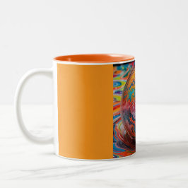 De Café Em Dois Tons Caneca Two Tone, 11oz (Mármore-18)