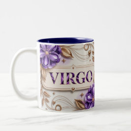 De Café Em Dois Tons Caneca Two Tone Azul Branco Creme Roxo Virgem