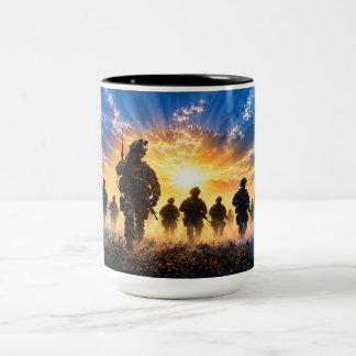De Café Em Dois Tons Caneca Two-Tone Herói