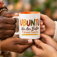 Caneca Ubuntu Nós somos melhores juntos