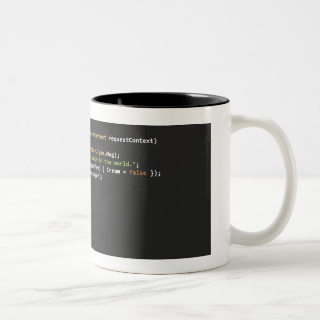 De Café Em Dois Tons Caneca v1.4.1 do programador (Direita)