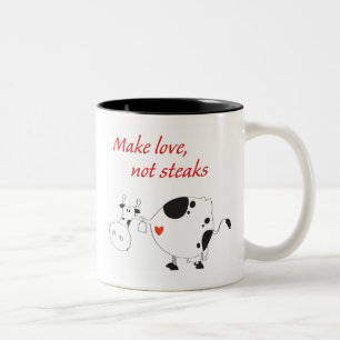 De Café Em Dois Tons caneca vegetariana