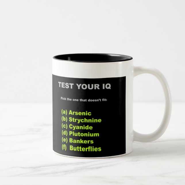 De Café Em Dois Tons Caneca venenosa dos banqueiros (Direita)
