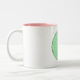 De Café Em Dois Tons Caneca verde da rosquinha