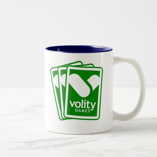 De Café Em Dois Tons Caneca verde e azul do dois-tom (Direita)