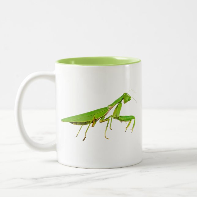 De Café Em Dois Tons Caneca verde gigante da louva-a-deus Praying (Esquerda)
