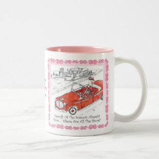 De Café Em Dois Tons CANECA vermelha do carro