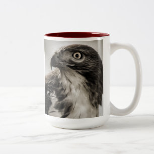 De Café Em Dois Tons caneca Vermelho-atada do falcão