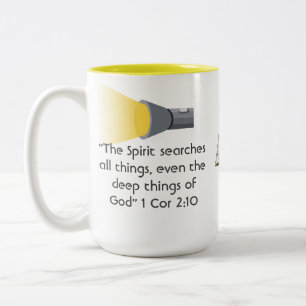 De Café Em Dois Tons Caneca Versículos da Bíblia