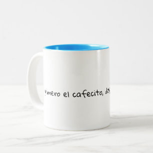 De Café Em Dois Tons Caneca Verso Espanhol Fofo