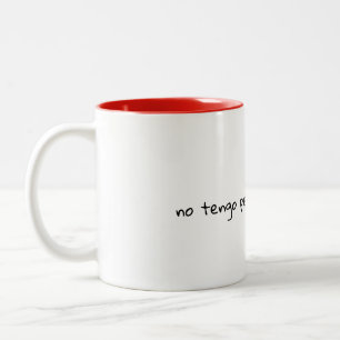 De Café Em Dois Tons Caneca Verso Espanhol Fofo