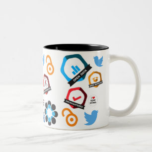 De Café Em Dois Tons Caneca virtual do parque do OA