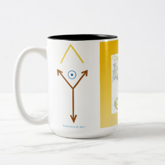 De Café Em Dois Tons Caneca voada branco do dragão